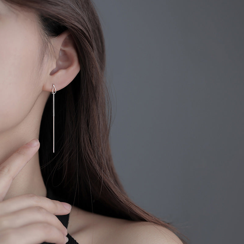 Elena 18K Gold-Plated Threader Drop Earrings