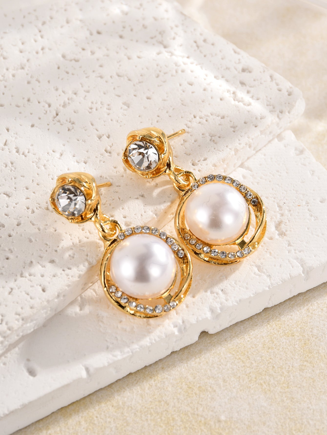 18K Gold-Plated Zehra Pearl Drop Earrings