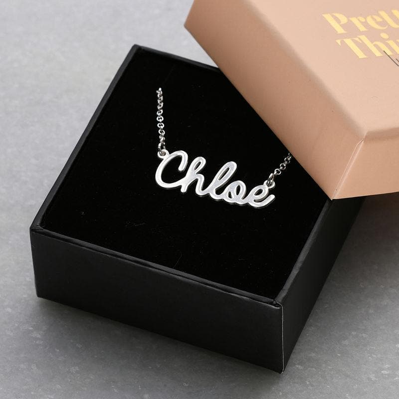 Personalized Name Necklace in Sterling Silver