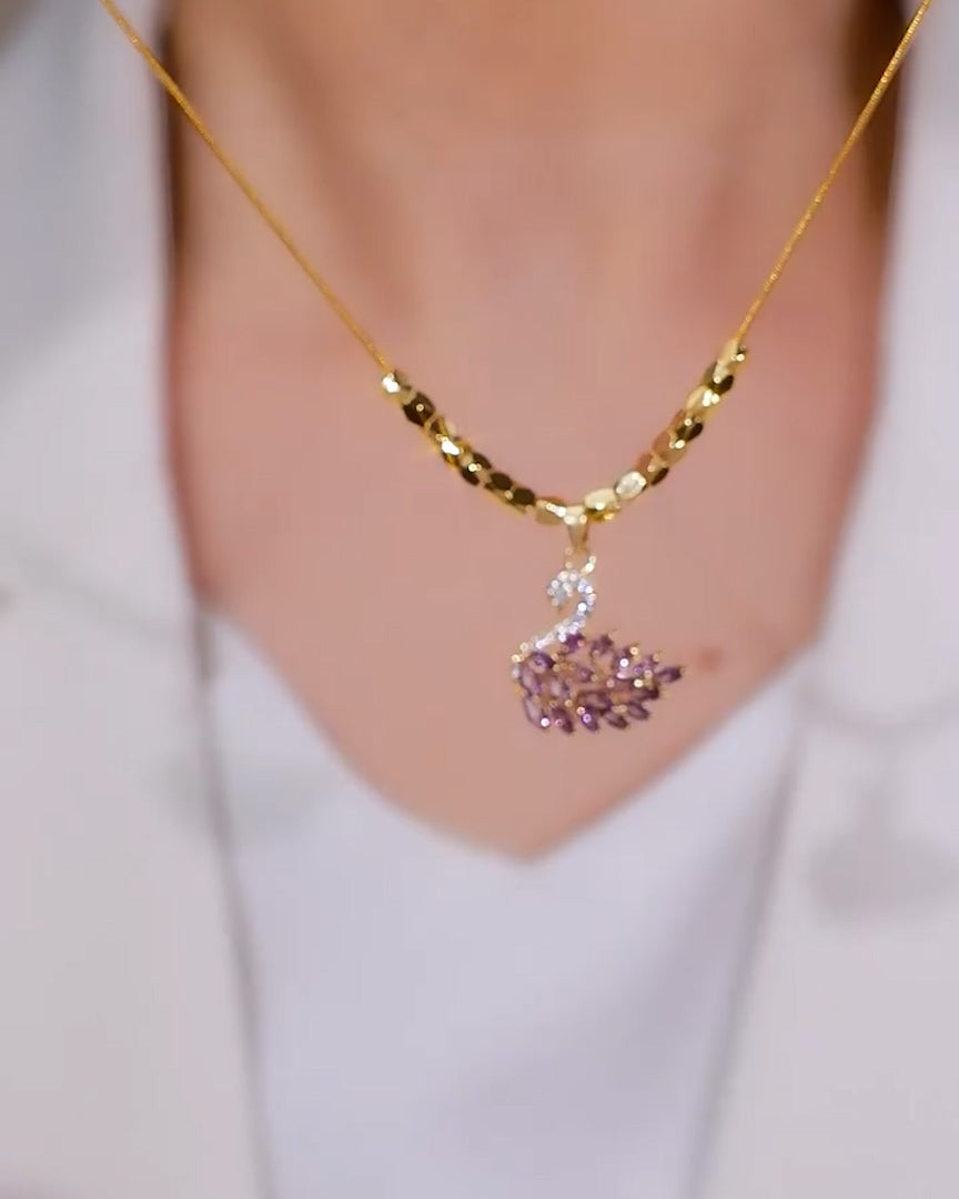 18K Gold Plated Lavender Luminance Necklace