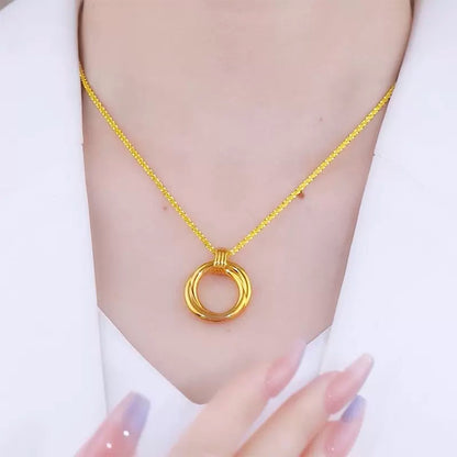 Multilayer golden necklace(24k gold plated)