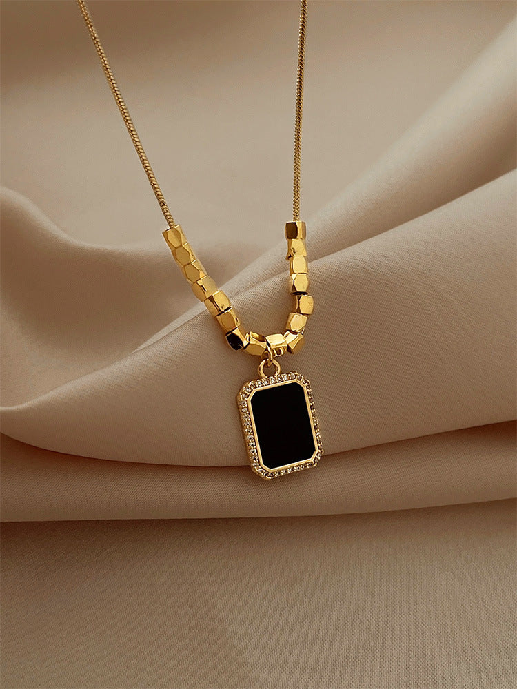 22K Gold Plated Midnight Elegance Pendant