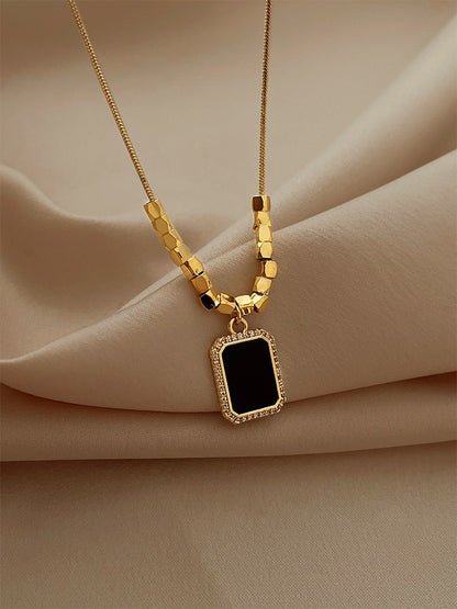 22K Gold Plated Midnight Elegance Pendant