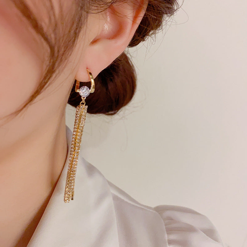 18k Gold-Plated Golden Radiance Tassel Earrings