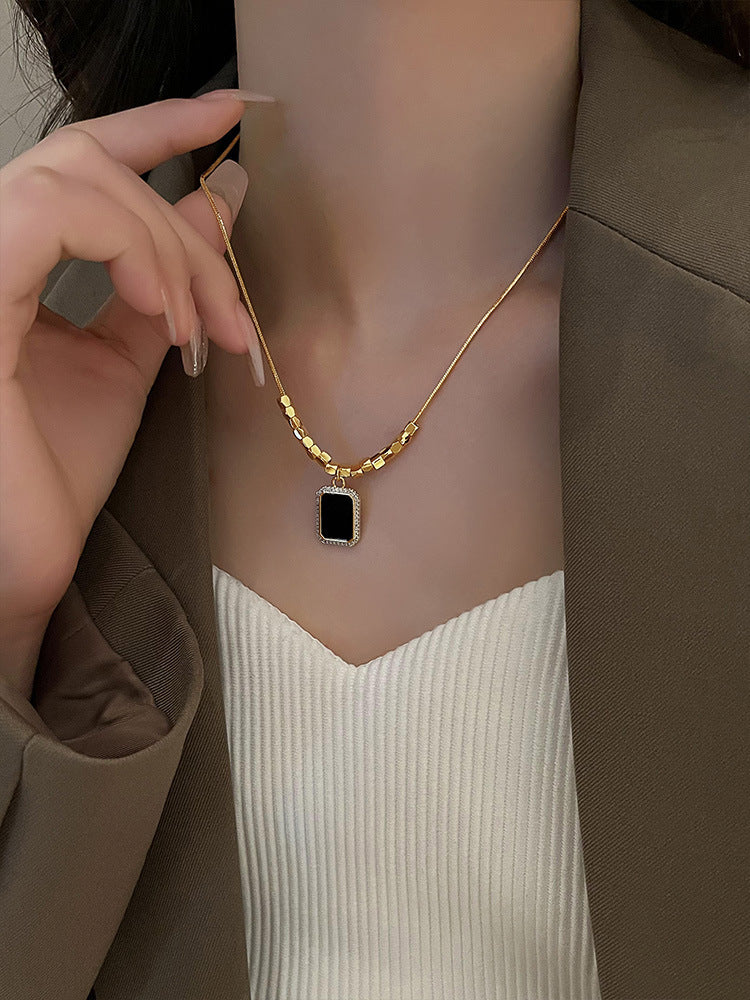 22K Gold Plated Midnight Elegance Pendant