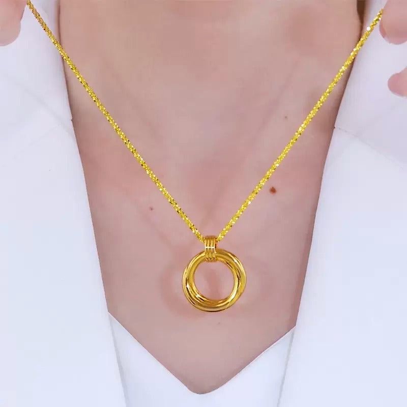 Multilayer golden necklace(24k gold plated)