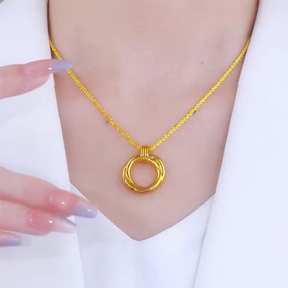 Multilayer golden necklace(24k gold plated)