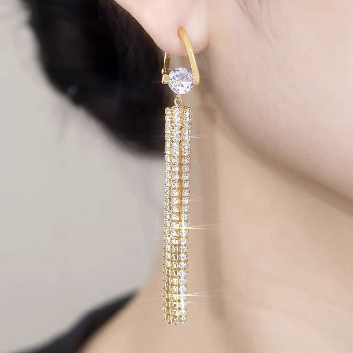 18k Gold-Plated Golden Radiance Tassel Earrings