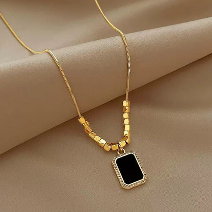 22K Gold Plated Midnight Elegance Pendant