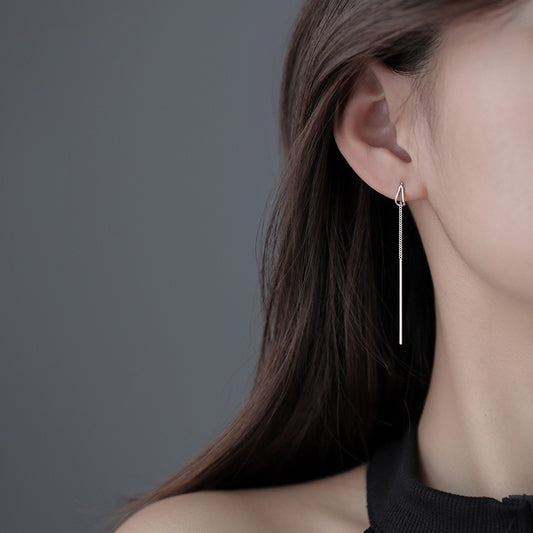 Elena 18K Gold-Plated Threader Drop Earrings