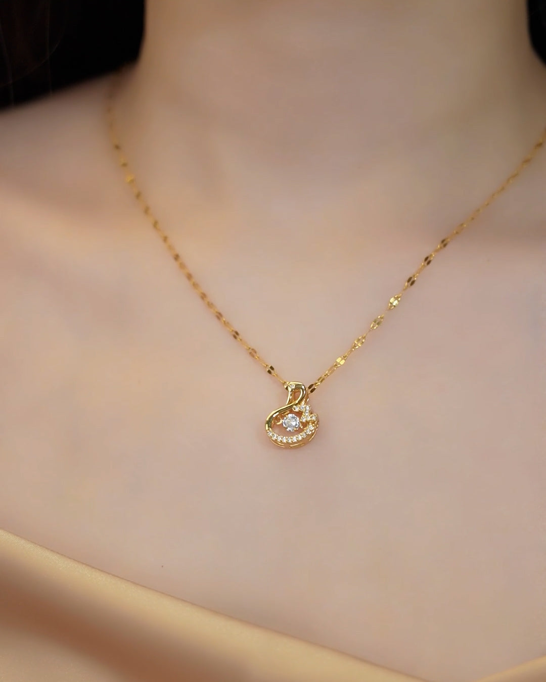 18K Gold Plated Duck Necklace