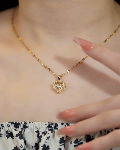 18K Gold Plated Heart Necklace