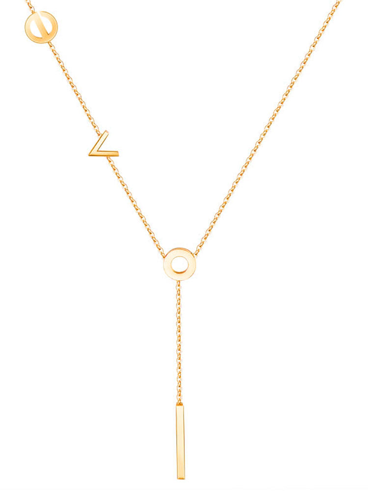 l'amour Necklace (24K GOLD PLATED)