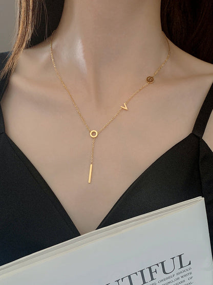 l'amour Necklace (24K GOLD PLATED)