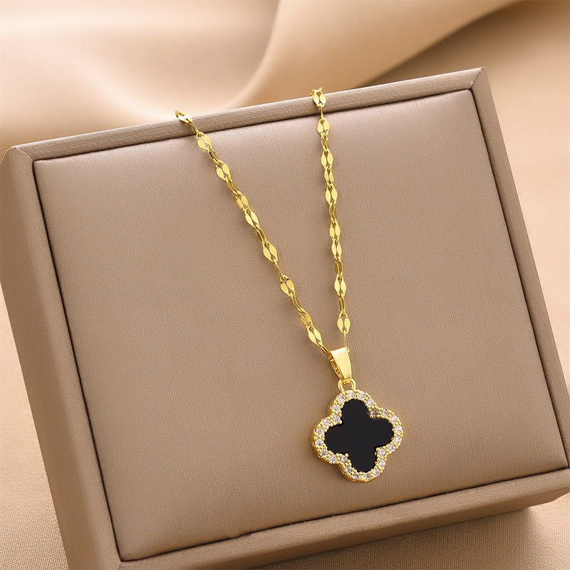 18K Gold Plated Harmony Stones Pendant