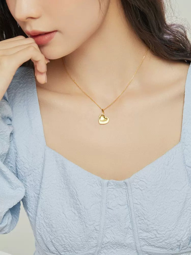 Heart Necklace (18K Gold Plated)