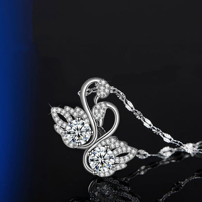 925 Sterling Silver Swan Necklace