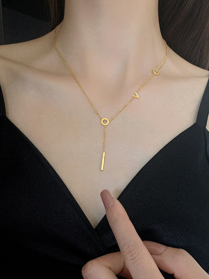 l'amour Necklace (24K GOLD PLATED)