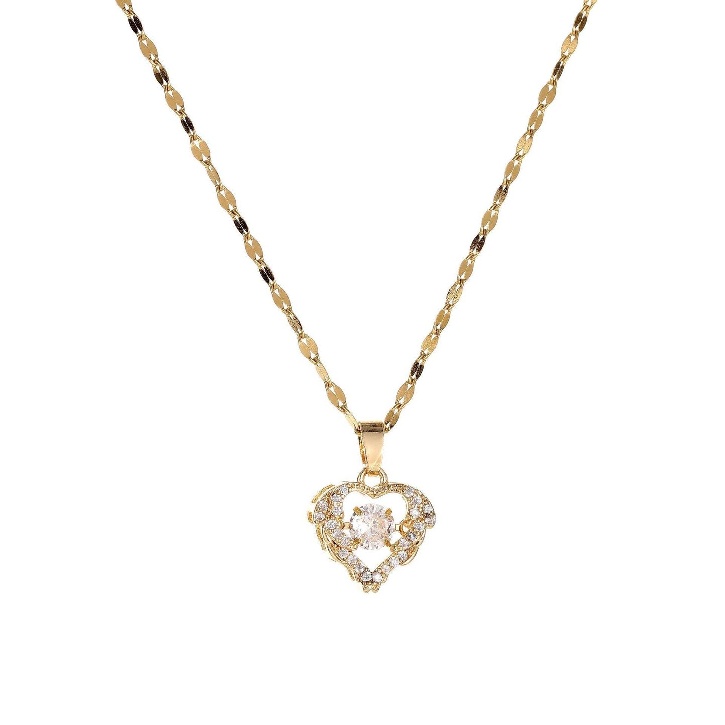 18K Gold-Plated Eternal Heart Pendant