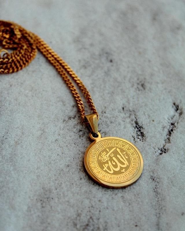 24K GOLD PLATED ALLAH MEDALLION