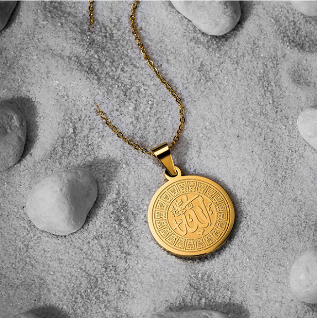 24K GOLD PLATED ALLAH MEDALLION