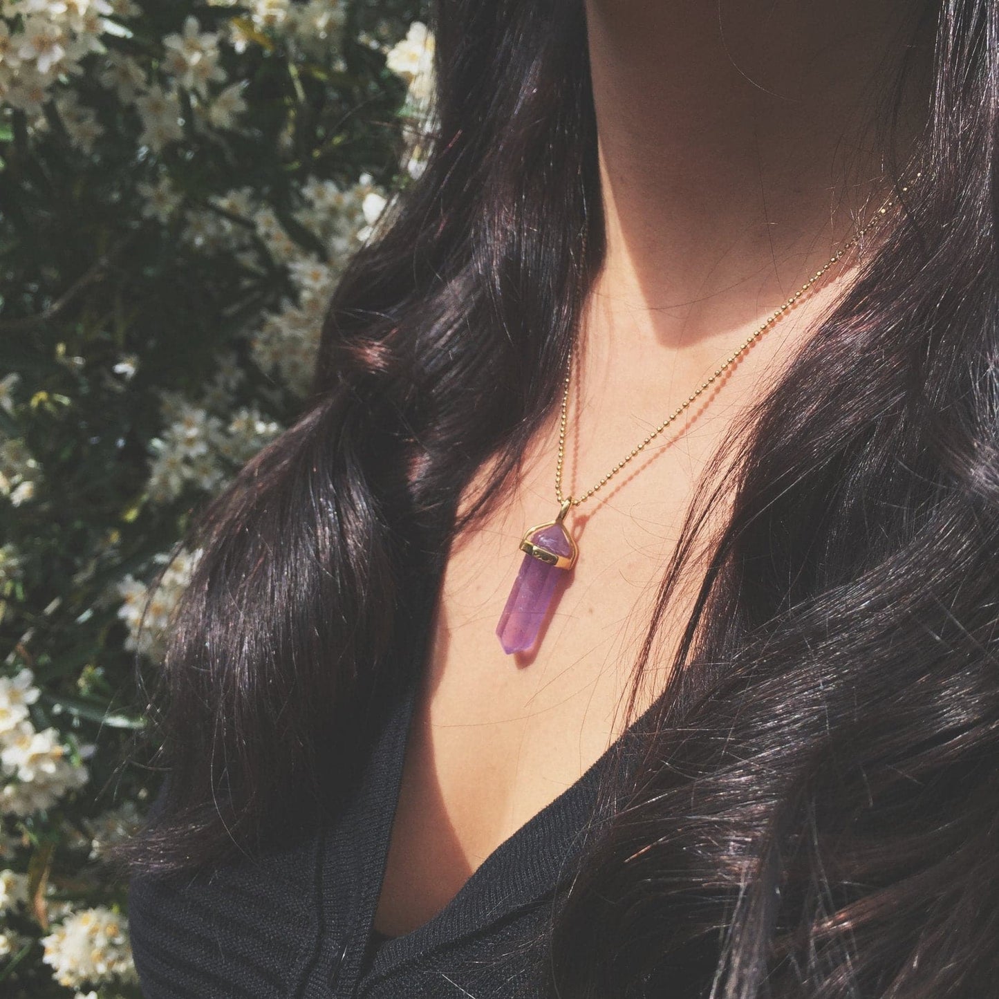 Confidence Necklace Silver, Opalite